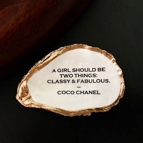 carta da decoupage coco chanel|Decoupage Oyster Shell with Coco Chanel Quotes I Only Drink.